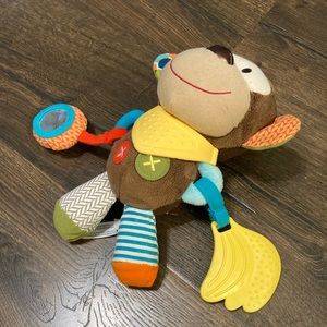 Skip*Hop Bandana Buddies monkey teether activity toy